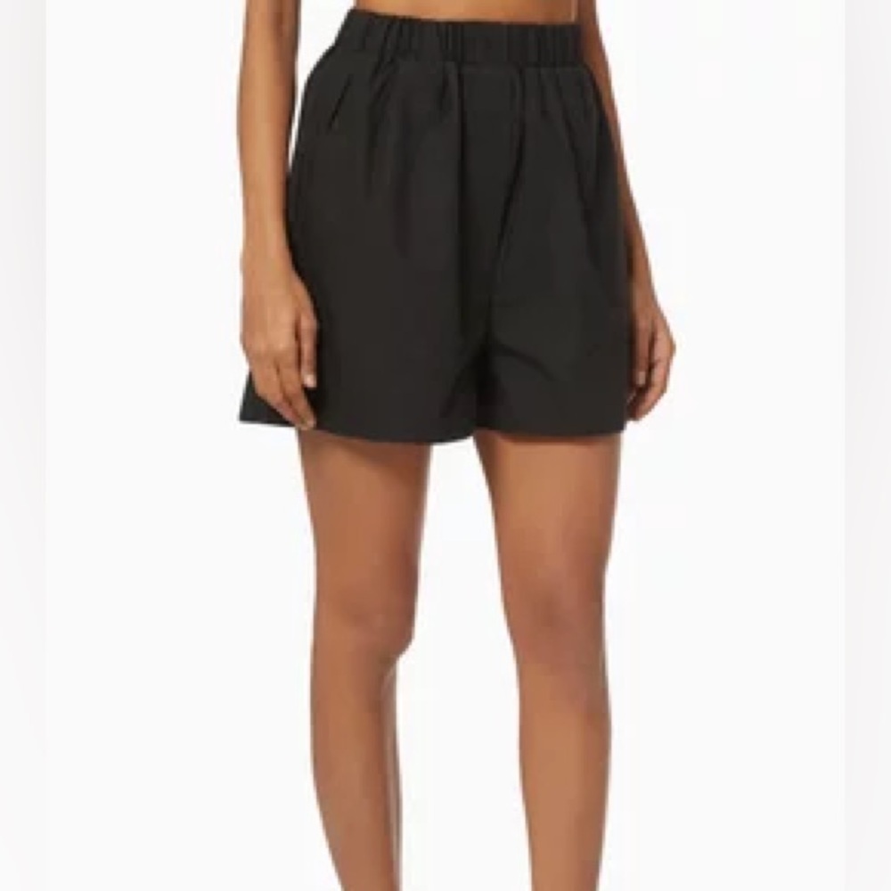 NWT The Frankie Shop Black Organic Cotton Lui Boxer Shorts Small S